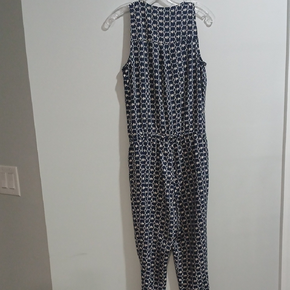 Navy and White Patterned Jumpsuit, Gentle Used, Excellent Conditions, Sz Small - Picture 8 of 8